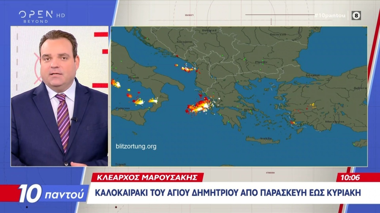 «Καλοκαιράκι του Αγίου Δημητρίου»: Ο Κλέαρχος Μαρουσάκης αναλύει την ανατροπή του καιρού