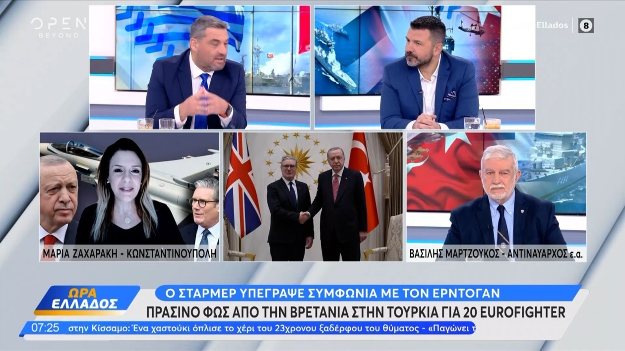 Συμφωνία Στάρμερ με Ερντογάν για 20 Eurofighter