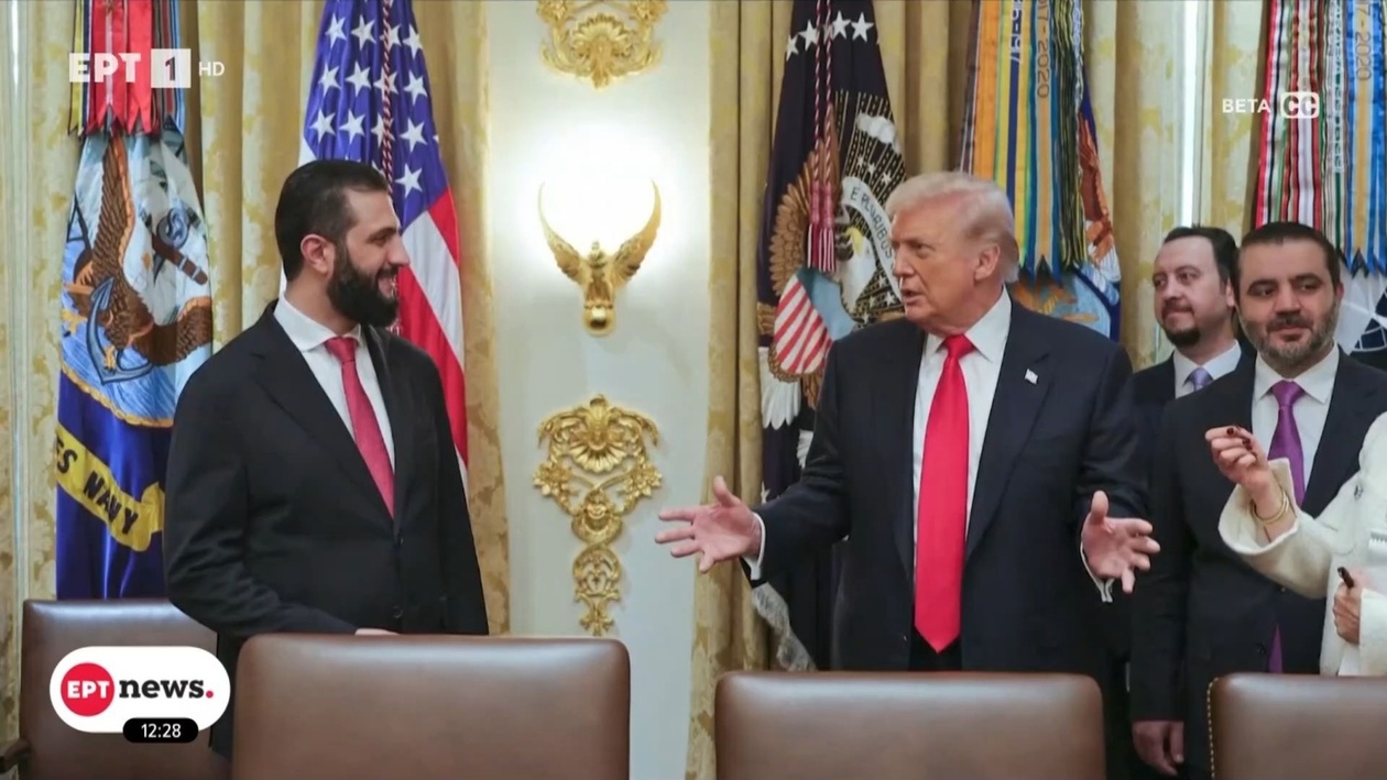 Ο Ντόναλντ Τραμπ και ο Αχμέτ Αλ Σαραά συναντήθηκαν στον Λευκό Οίκο