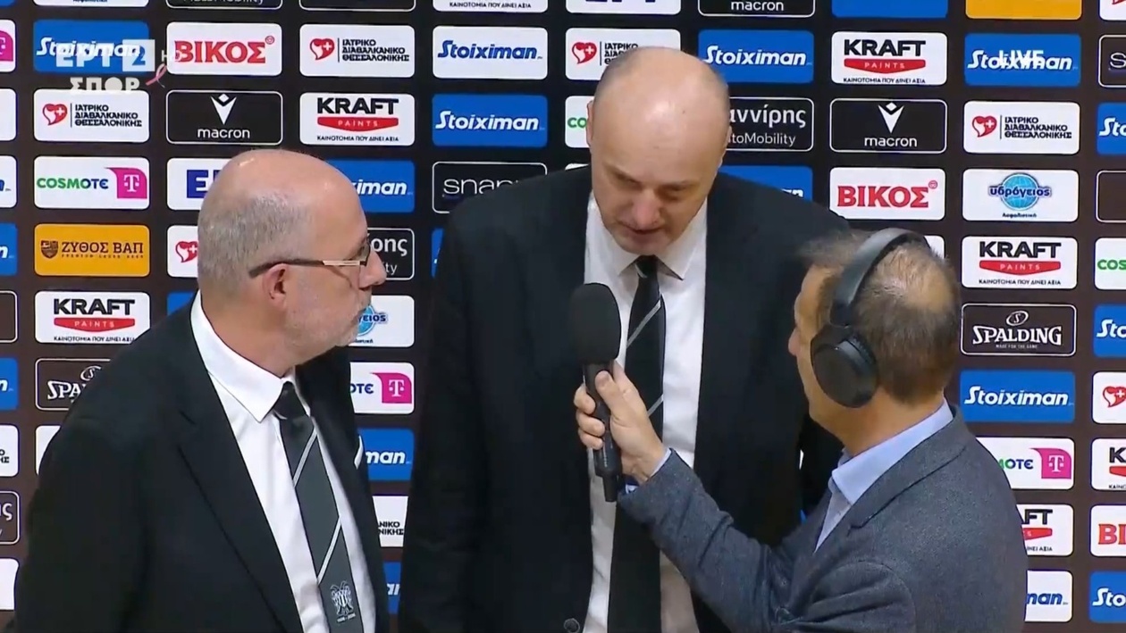 Ο Γιούρι Ζντόβτς σχολιάζει το ΠΑΟΚ Περιστέρι στην ΕΡΤ