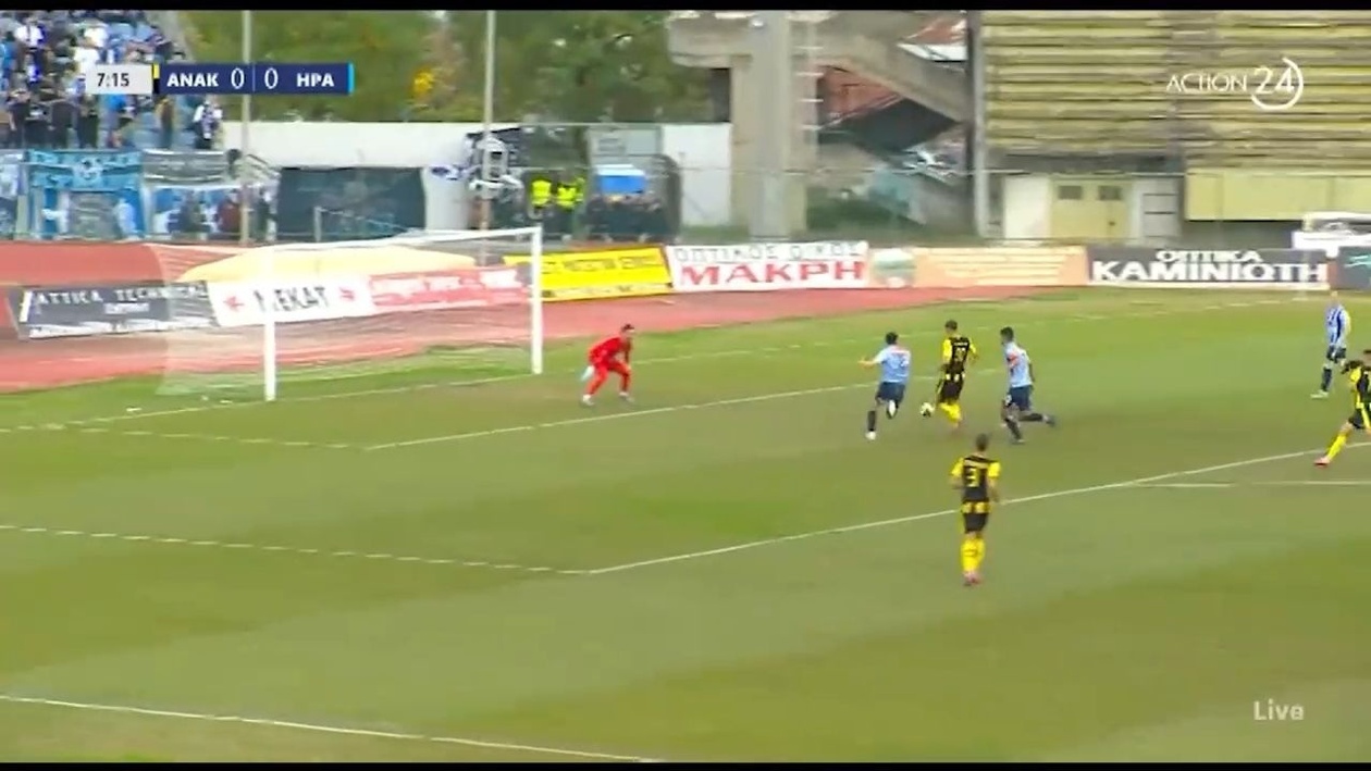 Ο Κάτσικας με κρίσιμη απόκρουση βοήθησε την Καρδίτσα απέναντι στον Ηρακλή