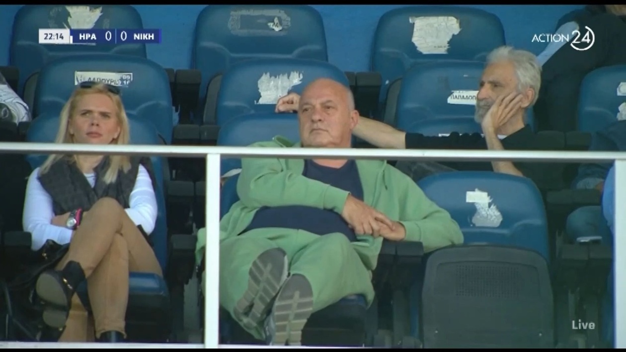 Ο Αχιλλέας Μπέος στην κερκίδα του Ηρακλής – Νίκη Βόλου