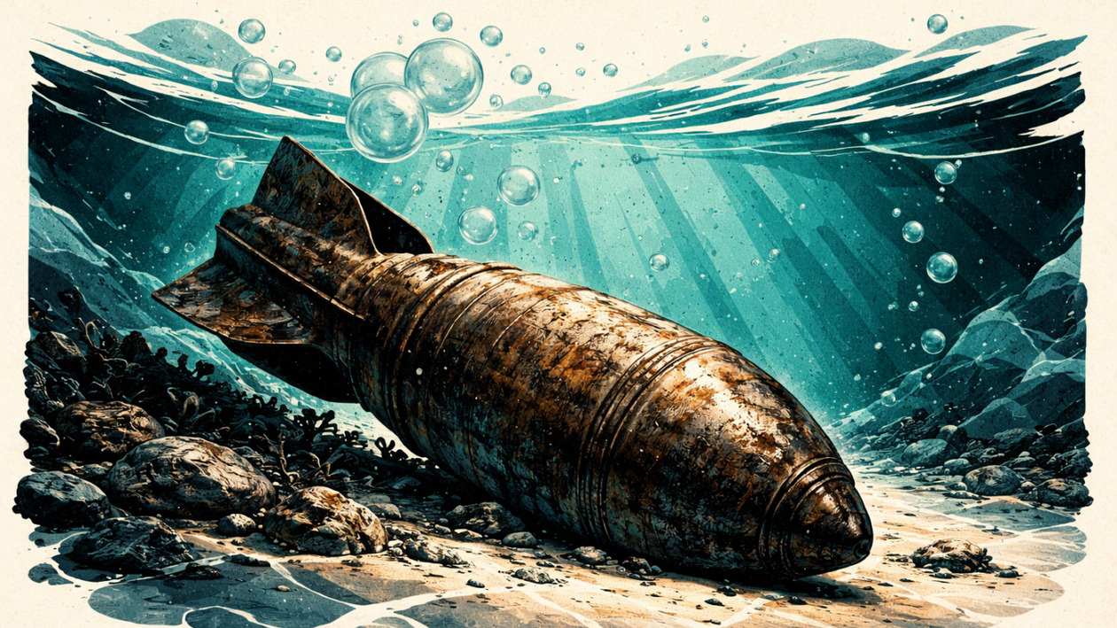 Θεσσαλονίκη: Εντοπίστηκε οβίδα του Β’ Παγκοσμίου Πολέμου στον 6ο προβλήτα του λιμανιού