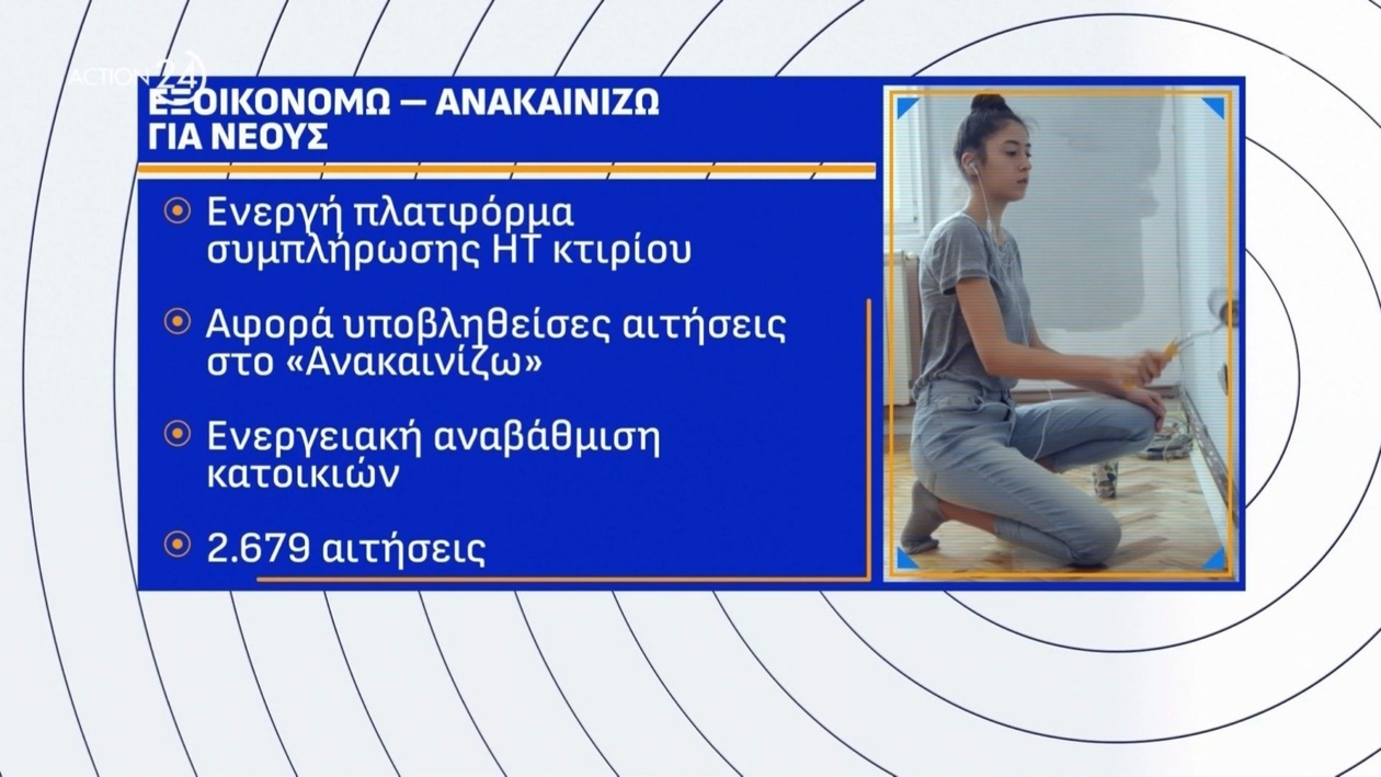 Το πρόγραμμα εξοικονομώ ανακαινίζω για νέους άνοιξε πλατφόρμα