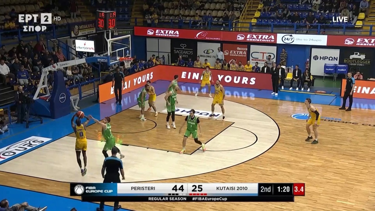 Θρίαμβος του Περιστερίου στο FIBA Europe Cup: Κυρίαρχη Εμφάνιση επί της Κουτάισι
