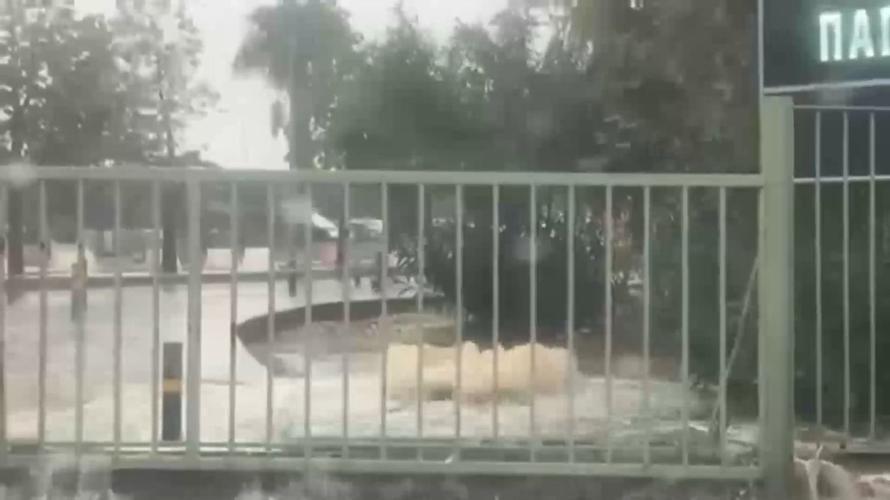 Η ΠΑΓΝΗ παρουσίασε προβλήματα μετά τη σφοδρή νεροποντή στο Ηράκλειο