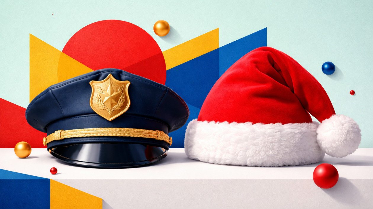 Κοζάνη: Η Τροχαία και ο Άγιος Βασίλης στην Παιδιατρική Κλινική του Γενικού Νοσοκομείου