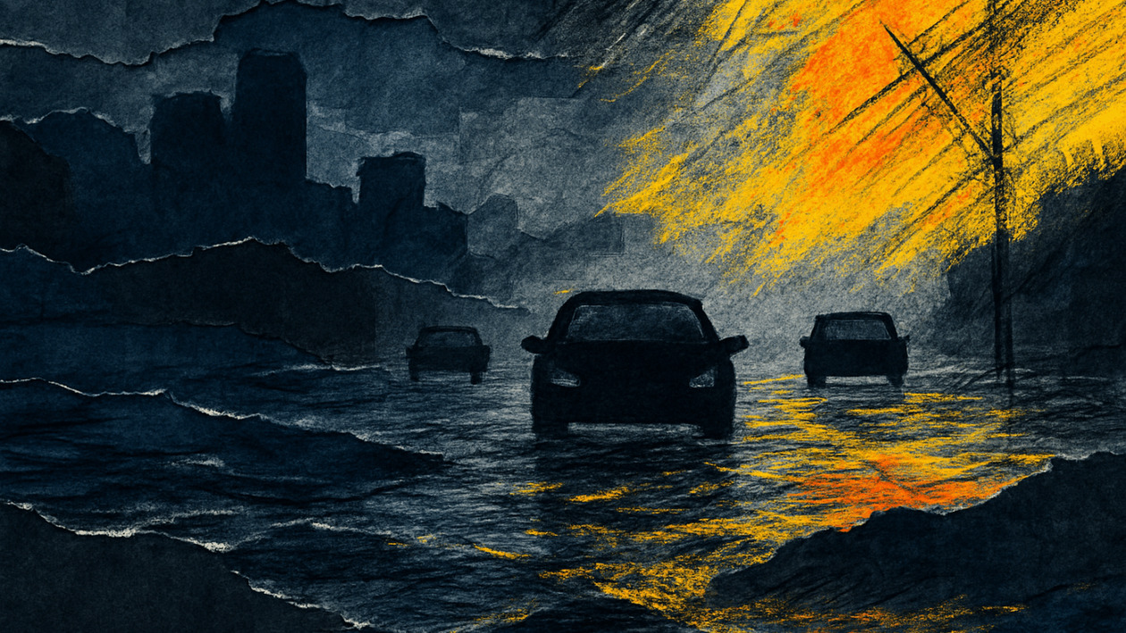 Χάος στους δρόμους της Αττικής: Καθυστερήσεις έως 25 λεπτά λόγω ισχυρής βροχόπτωσης