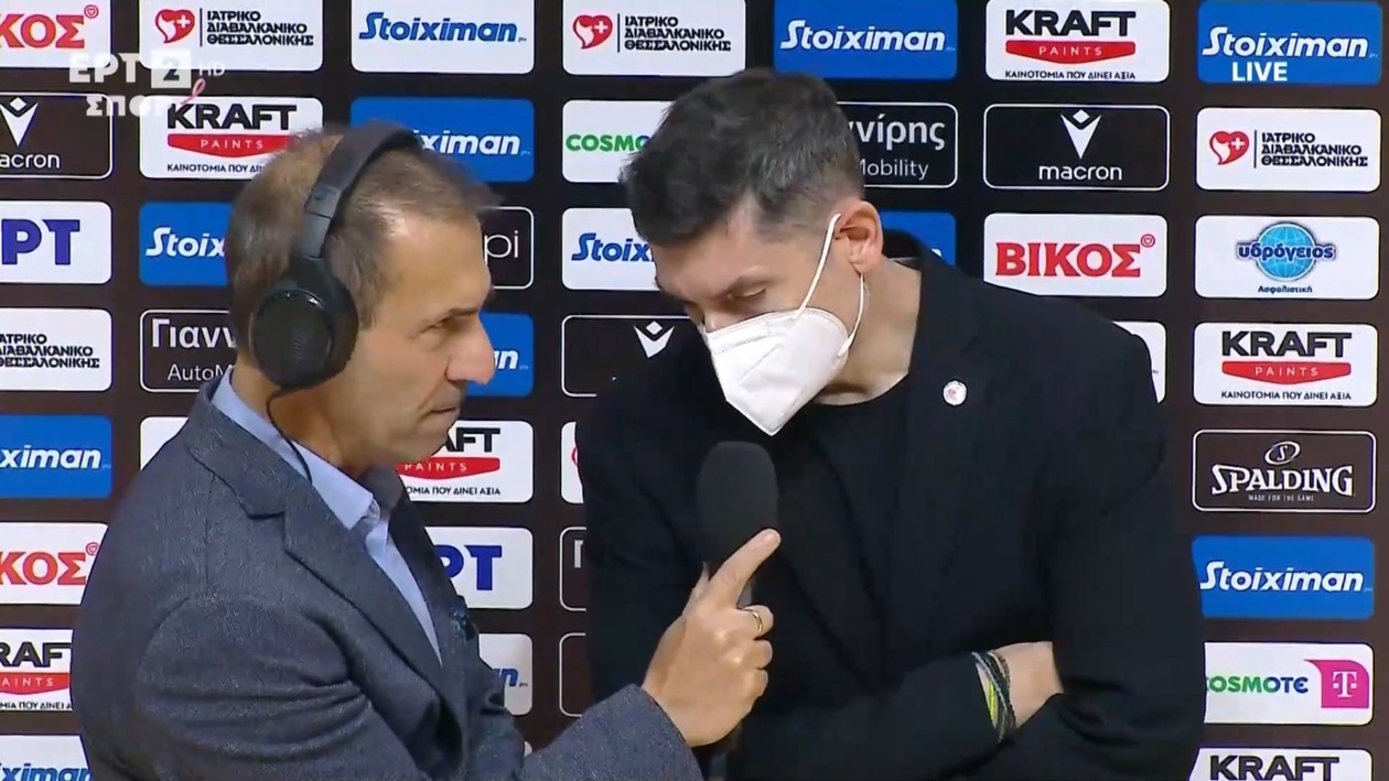 Οι δηλώσεις του Βασίλη Ξανθόπουλου στην ΕΡΤ για το ΠΑΟΚ Περιστέρι