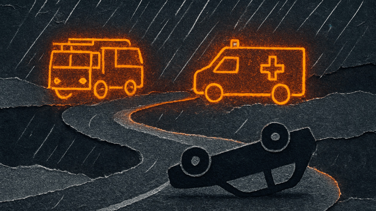 Ηράκλειο: Τροχαίο ατύχημα με εκτροπή Ι.Χ. και εγκλωβισμό οδηγού στον ΒΟΑΚ