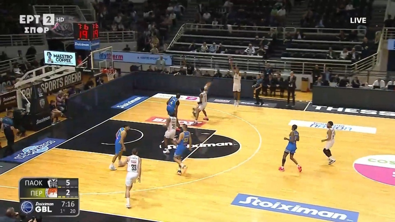 Ο ΠΑΟΚ ξεκίνησε δυνατά απέναντι στο Περιστέρι