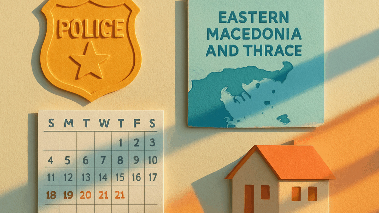 Κινητές Αστυνομικές Μονάδες: Τα δρομολόγια σε Ανατολική Μακεδονία και Θράκη από 15 έως 21 Δεκεμβρίου