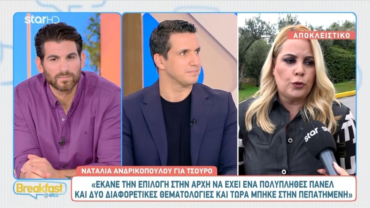 Η Ανδρικοπούλου σχολίασε τις αλλαγές στην εκπομπή του Τσουρού