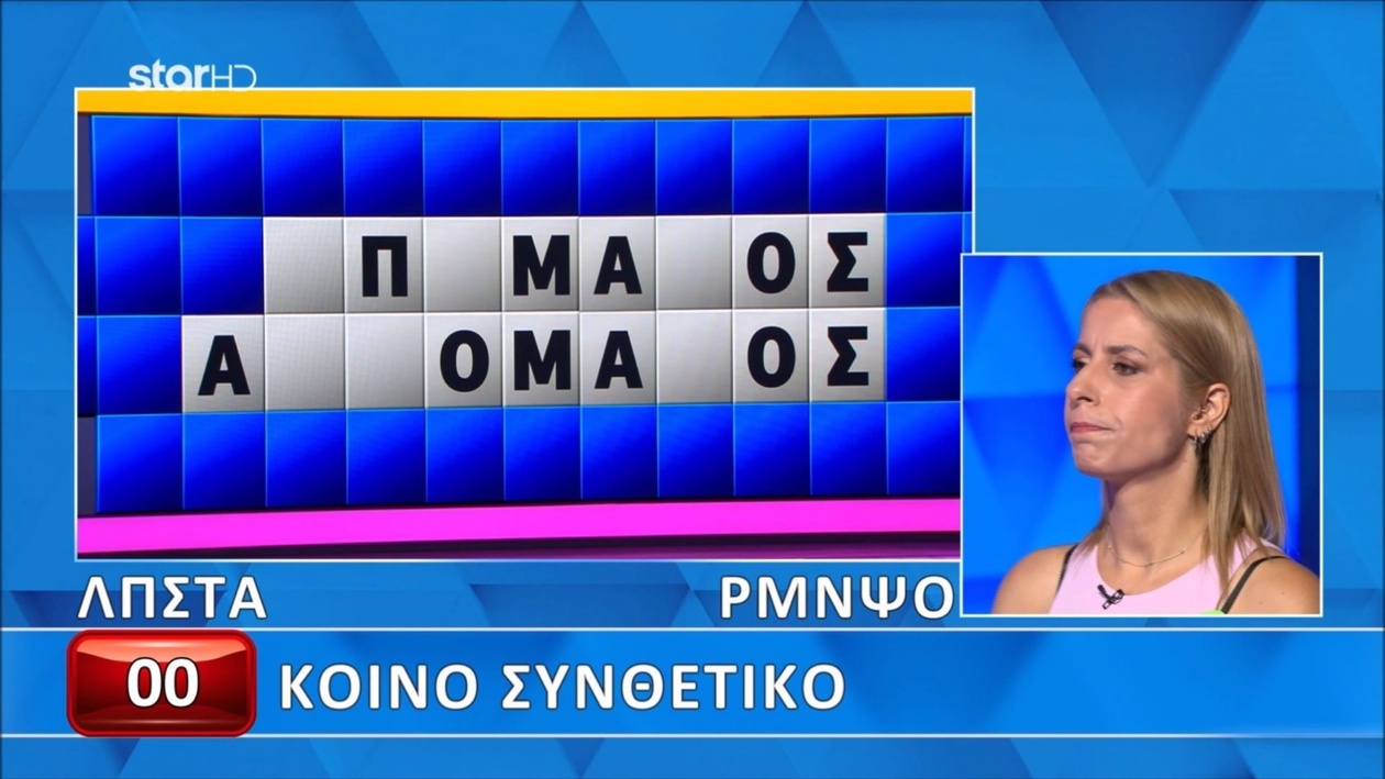 Αποκάλυψη των γραμμάτων στον Τροχό της Τύχης