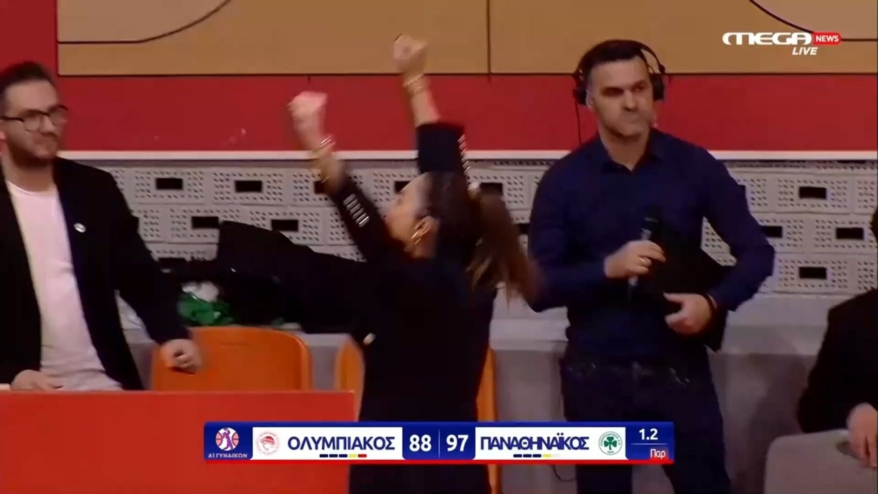 Σελέν Ερντέμ μετά το ντέρμπι Ολυμπιακού — Παναθηναϊκού