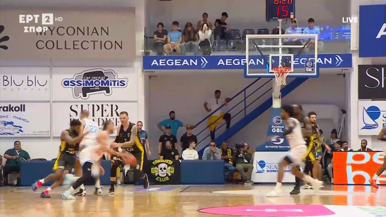 Μύκονος – Μαρούσι: Τεχνική ποινή στον Μέικον για flopping