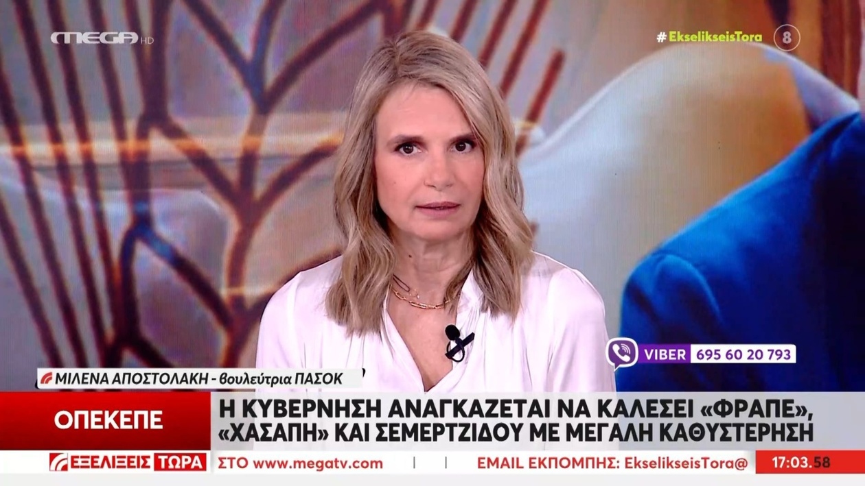 Η Μιλένα Αποστολάκη για το σκάνδαλο του ΟΠΕΚΕΠΕ