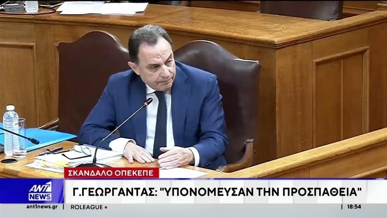 Ο Γιώργος Γεωργαντάς κατέθεσε στην Εξεταστική Επιτροπή για τις επιδοτήσεις