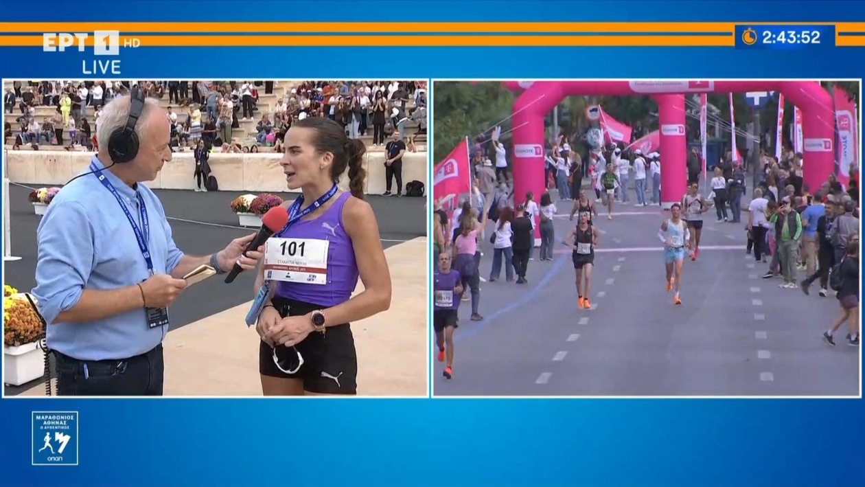 Η Ματίνα Νούλα επιδίωξε νέο ρεκόρ στον 42ο Μαραθώνιο της Αθήνας