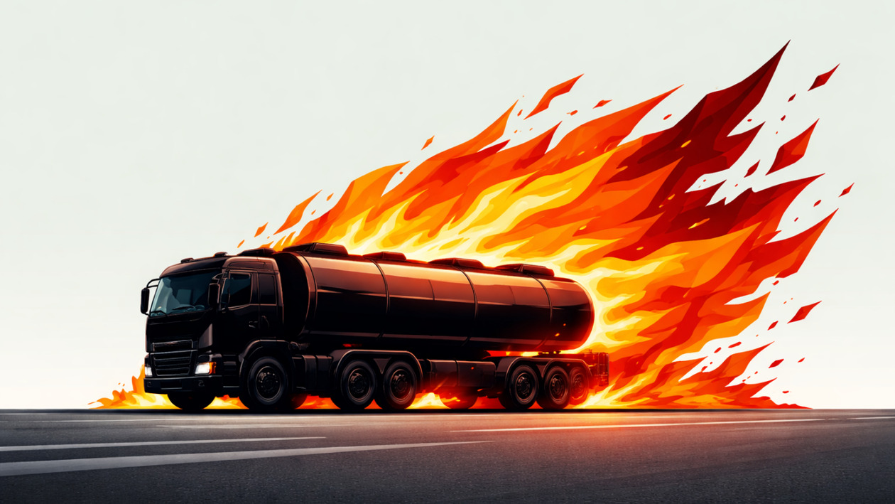 Θεσσαλονίκη – Σερρών: Φωτιά και εκρήξεις σε βυτιοφόρο στη Δορκάδα – Έκλεισε η εθνική οδός