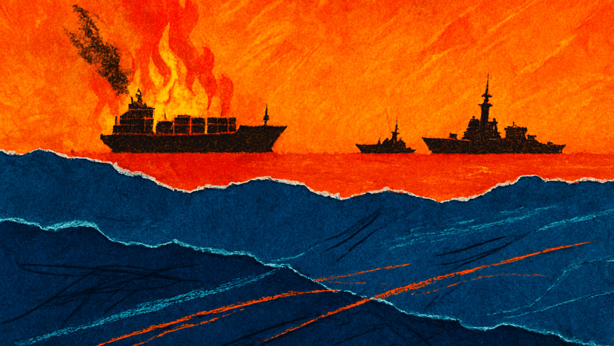 Ρωσική επίθεση στην Οδησσό: Φορτηγό πλοίο τυλίχθηκε στις φλόγες μετά από πλήγμα