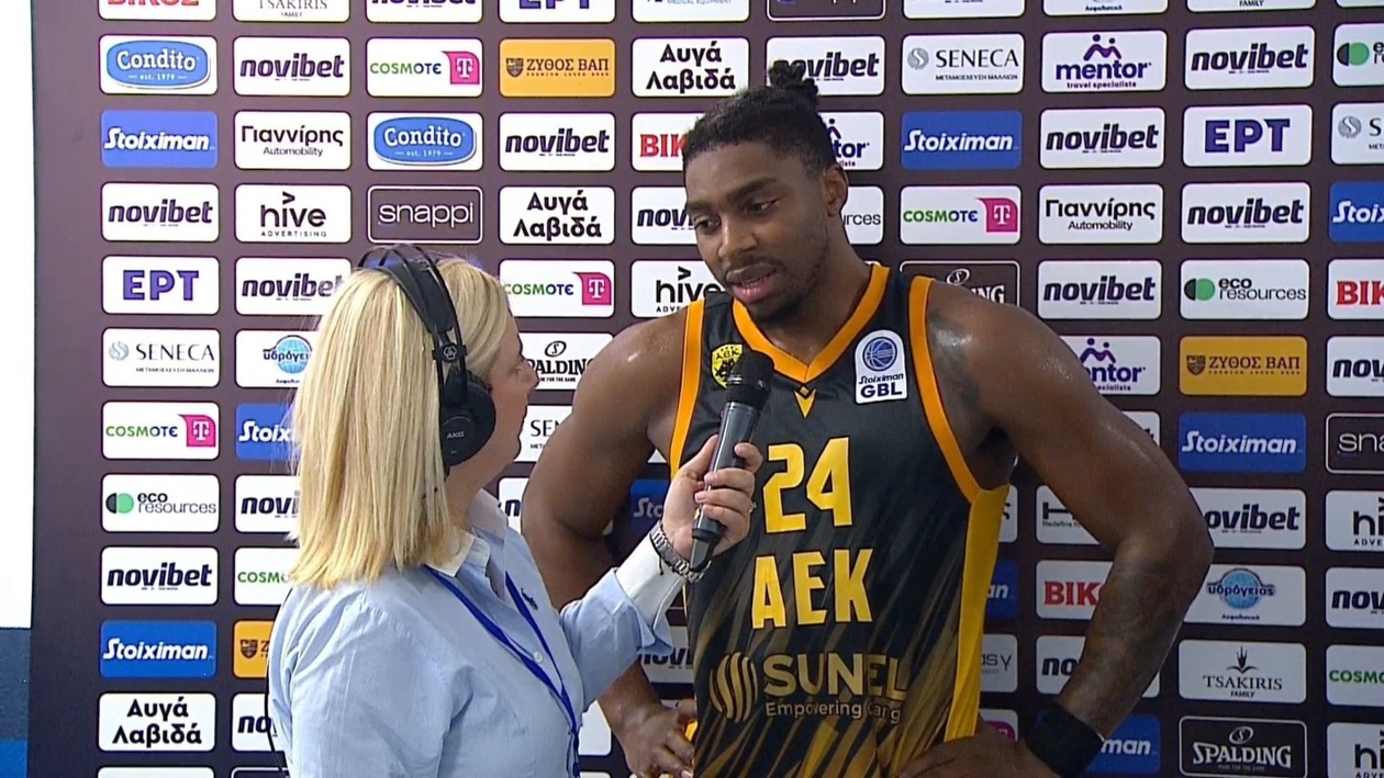 Ο Φρανκ Μπάρτλεϊ MVP του αγώνα Ηρακλής ΑΕΚ