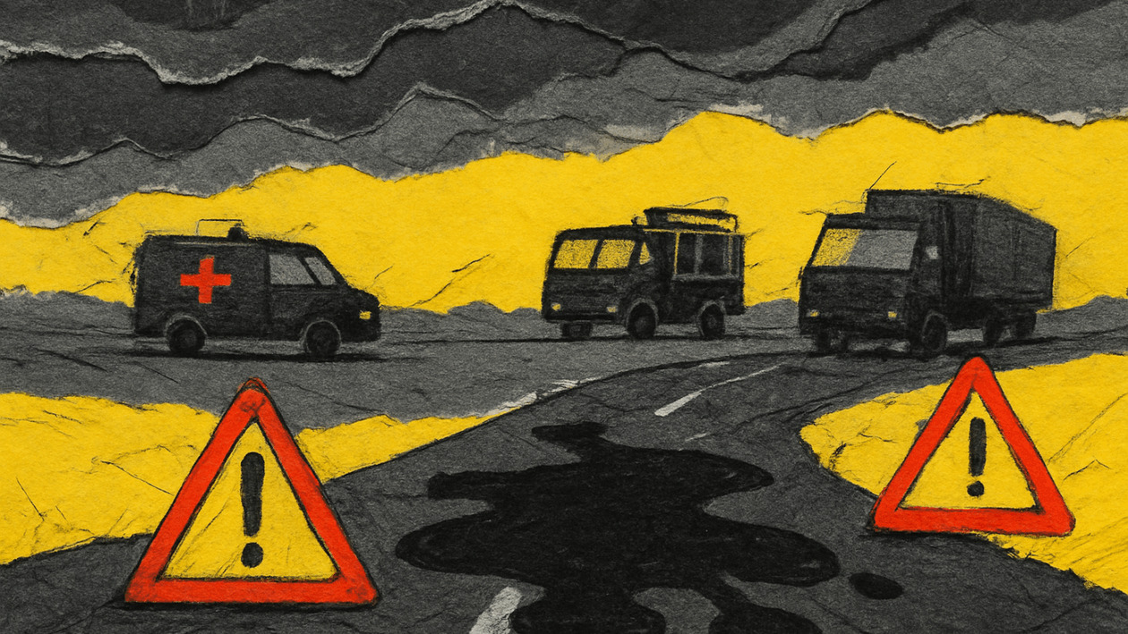 Ιονία Οδός: Δύσκολος απεγκλωβισμός οδηγού μετά από ανατροπή φορτηγού με λάδια