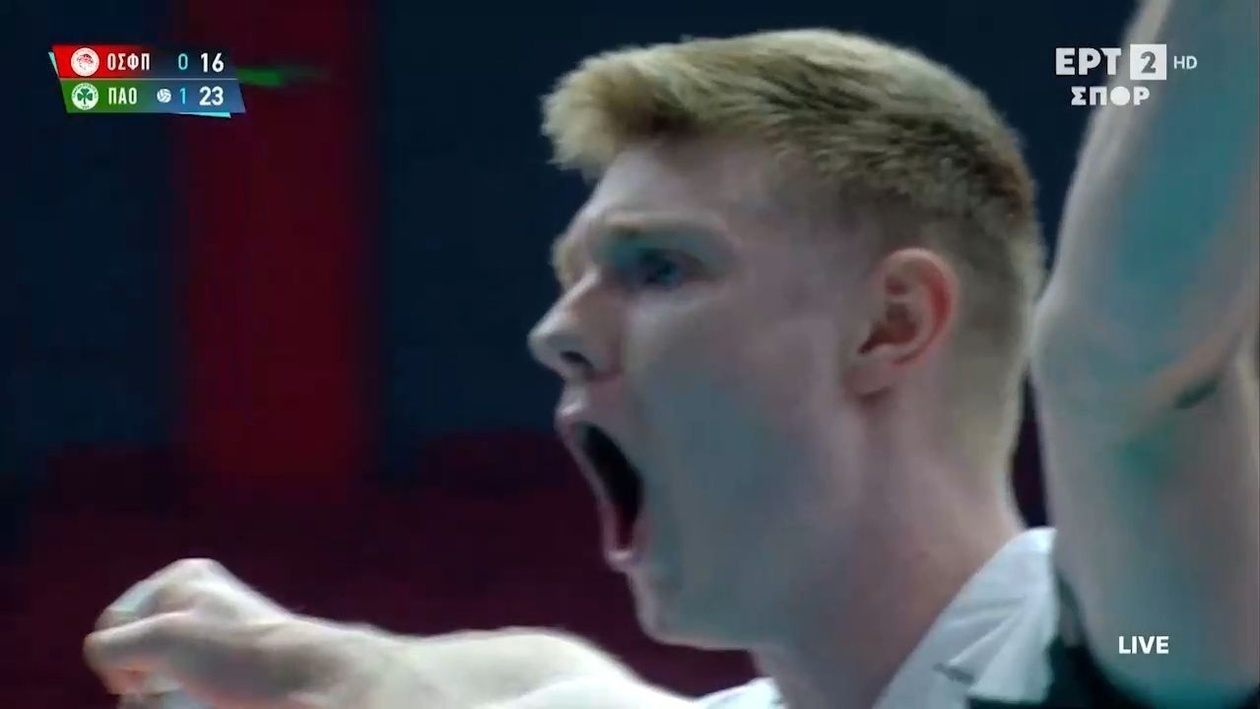 Ο Παναθηναϊκός προηγήθηκε 0-2 σετ απέναντι στον Ολυμπιακό