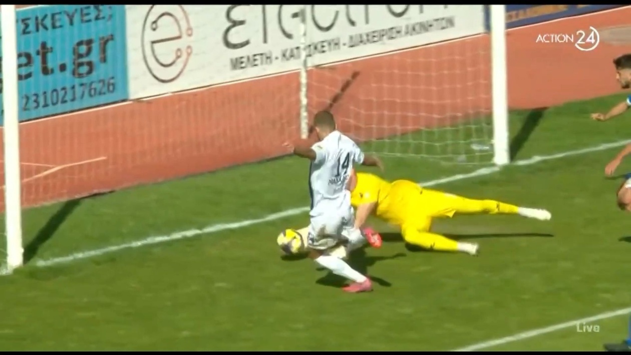 Ο Ηρακλής απέτρεψε γκολ της Νίκης Βόλου με επέμβαση Γκαραβέλη