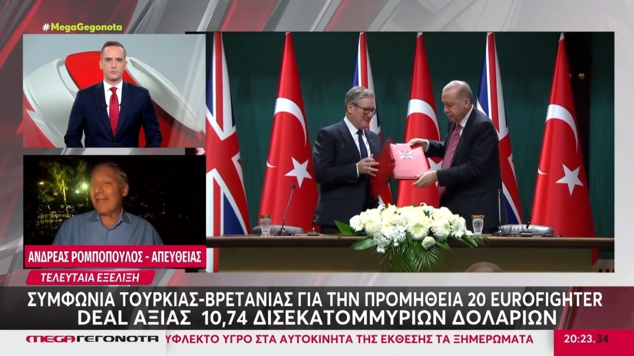 Η συμφωνία Τουρκίας Βρετανίας για 20 Eurofighter