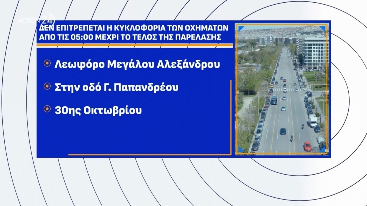 Στη Θεσσαλονίκη η στρατιωτική παρέλαση στις 11:00