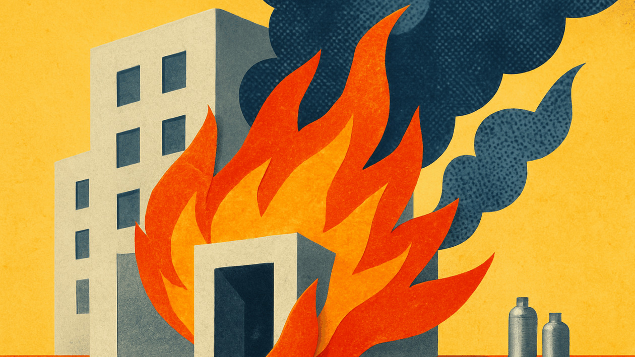 Θεσσαλονίκη: Εμπρηστική επίθεση με γκαζάκια σε πολυκατοικία στην Καλαμαριά