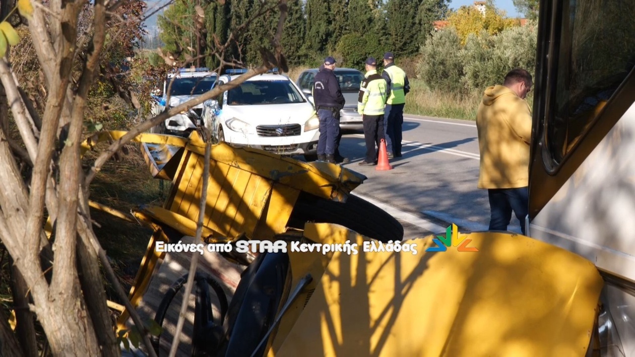 Τροχαίο στην επαρχιακή οδό Αλιάρτου-Λιβαδειάς προκάλεσε τον τραυματισμό δύο ατόμων