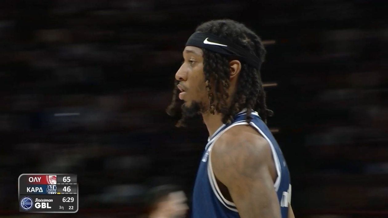 Ολυμπιακός – Καρδίτσα: Το εντυπωσιακό καλάθι του Έλις απέναντι στον Βεζένκοφ