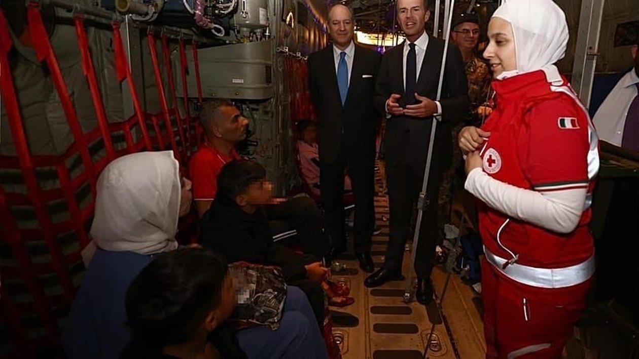 Η Ιταλία υποδέχθηκε 19 Παλαιστίνιους από τη Γάζα για ιατρική φροντίδα