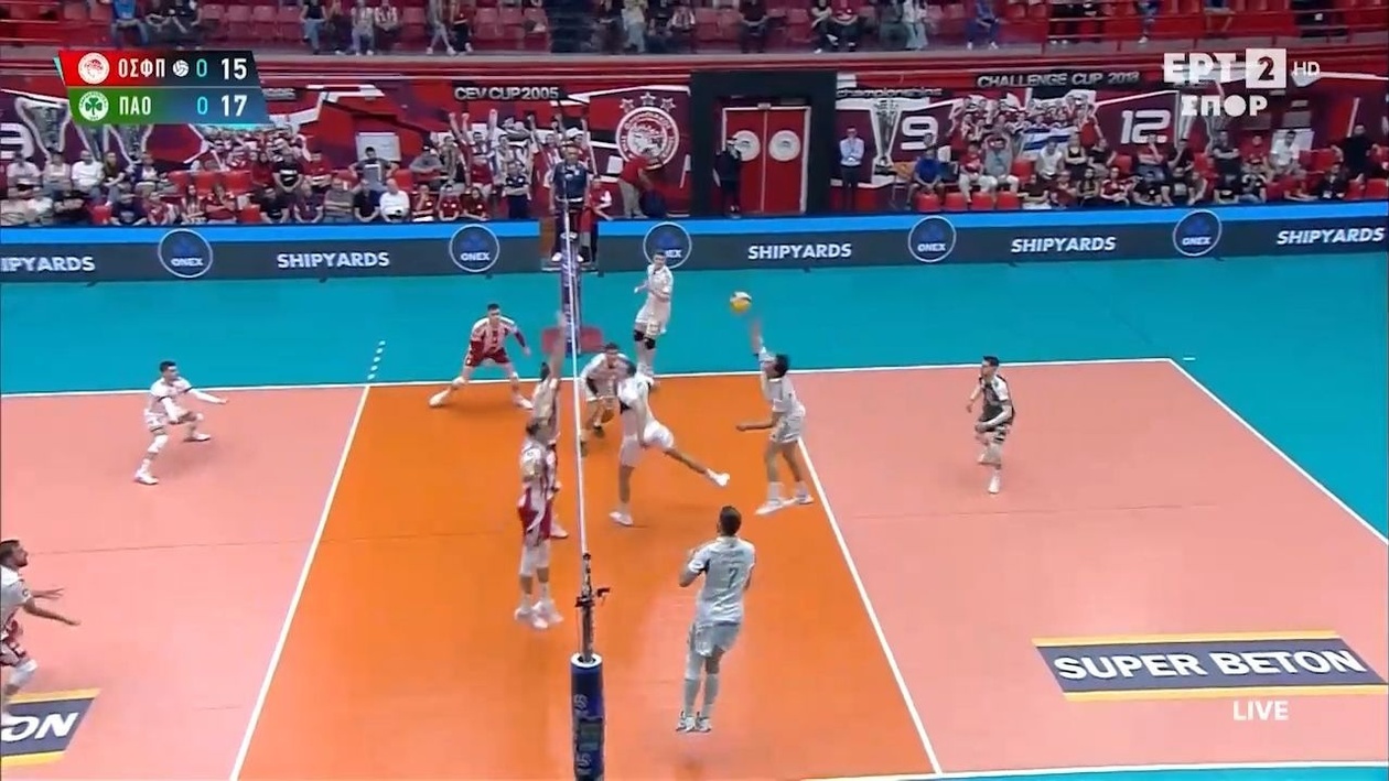 Ο Ανδρεόπουλος πέτυχε πόντο στον αγώνα Ολυμπιακός – Παναθηναϊκός