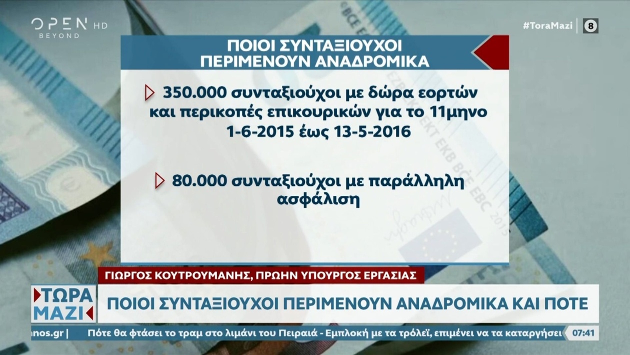 Αναδρομικά για εκατοντάδες χιλιάδες συνταξιούχους: Ποιες κατηγορίες αφορούν οι επιστροφές