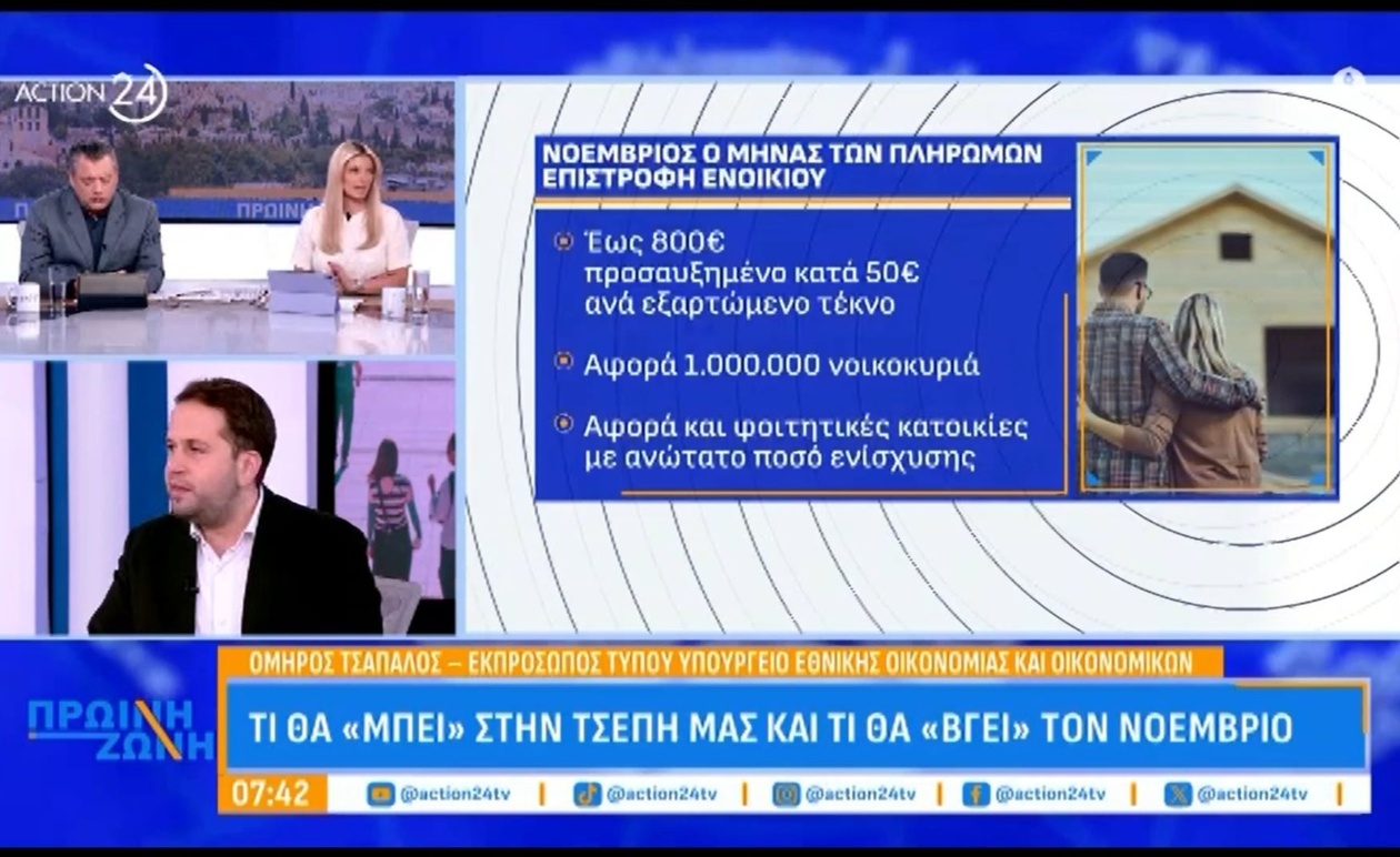 Οικονομικές Προοπτικές Νοεμβρίου: Η Κυβερνητική Ανάλυση για τα Έσοδα και Έξοδα των Νοικοκυριών