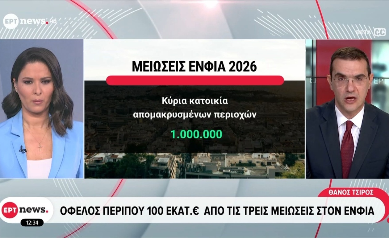 Οι τρεις σημαντικές μειώσεις στον ΕΝΦΙΑ που αναμένονται στα εκκαθαριστικά του 2026