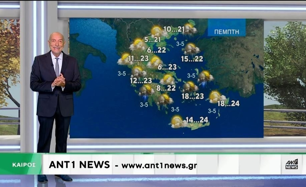 Ο Καιρός στο Ant1: Ο Τάσος Αρνιακός παρουσιάζει την πρόγνωση της 21ης Οκτωβρίου 2025