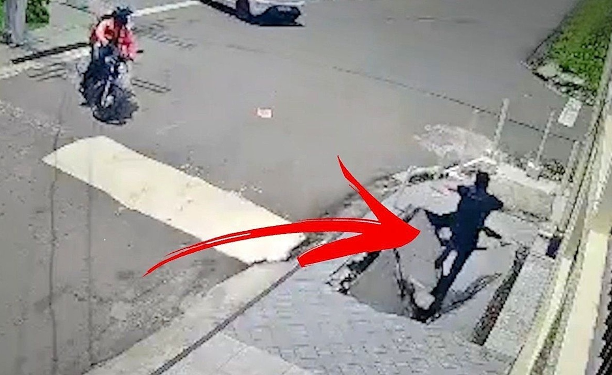 Ο άνδρας που βρέθηκε μέσα σε τρύπα πεζοδρομίου στη Μανάους