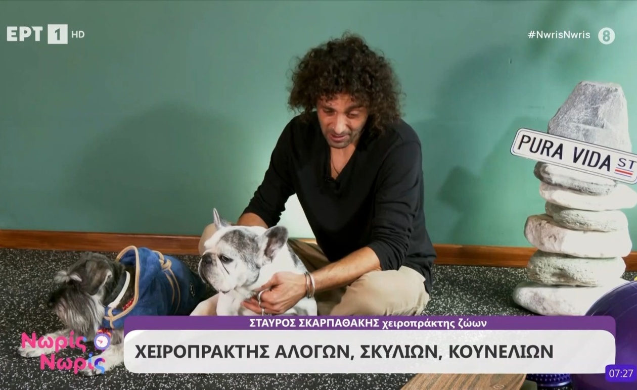 Σταύρος Σκαρπαθάκης χειροπράκτης ζώων