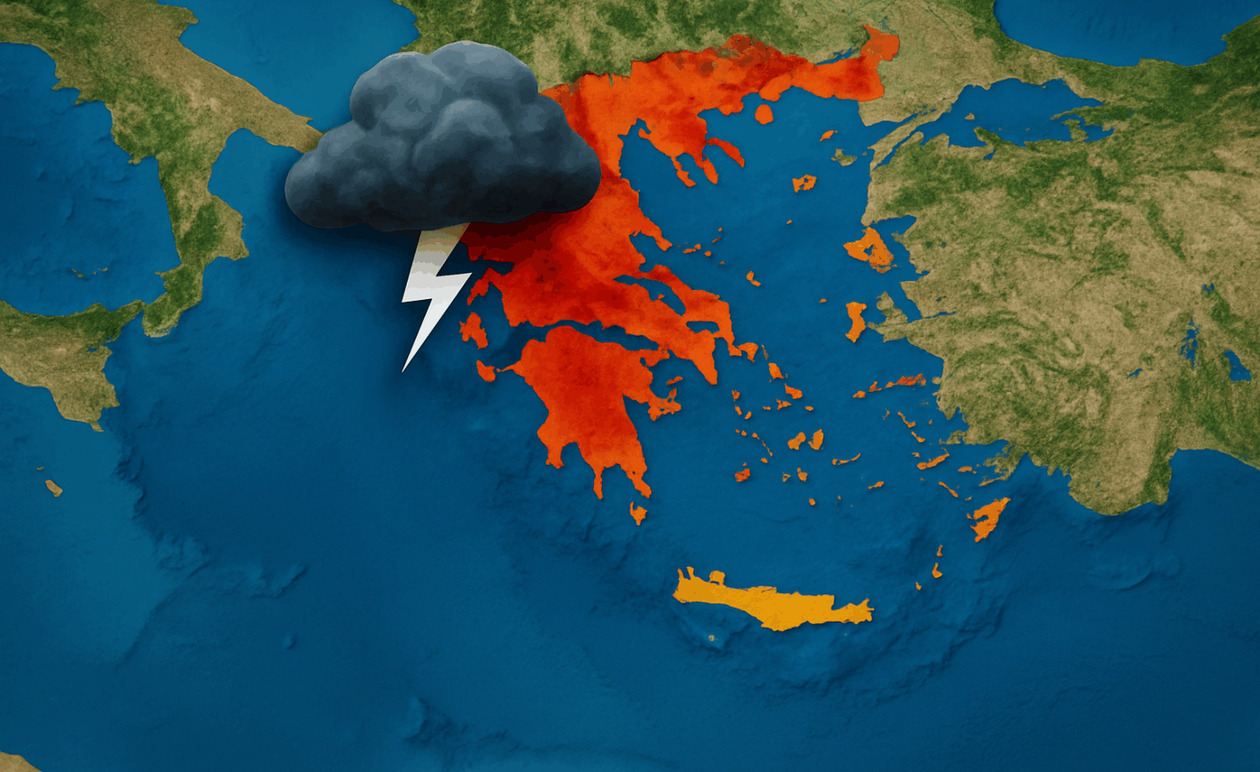 Κακοκαιρία το Σαββατοκύριακο πλήττει τη δυτική και νότια Ελλάδα