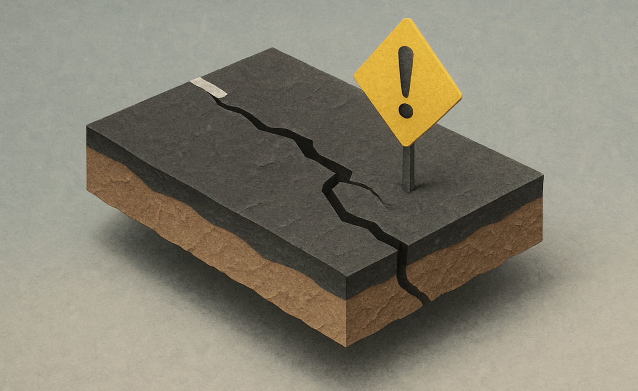 Διακοπή κυκλοφορίας σε επαρχιακή οδό των Ιωαννίνων λόγω καθίζησης