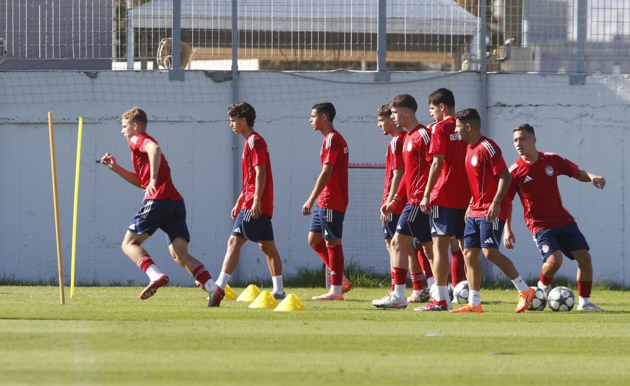 Η Κ19 του Ολυμπιακού ετοιμάζεται να αντιμετωπίσει την PSV