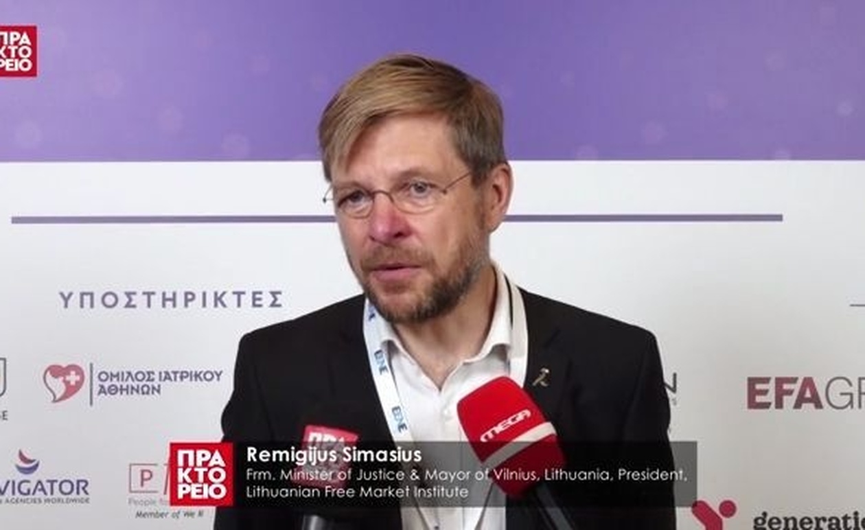Η παρουσία του Remigijus Simasius στην 9η ετήσια οικονομική διάσκεψη