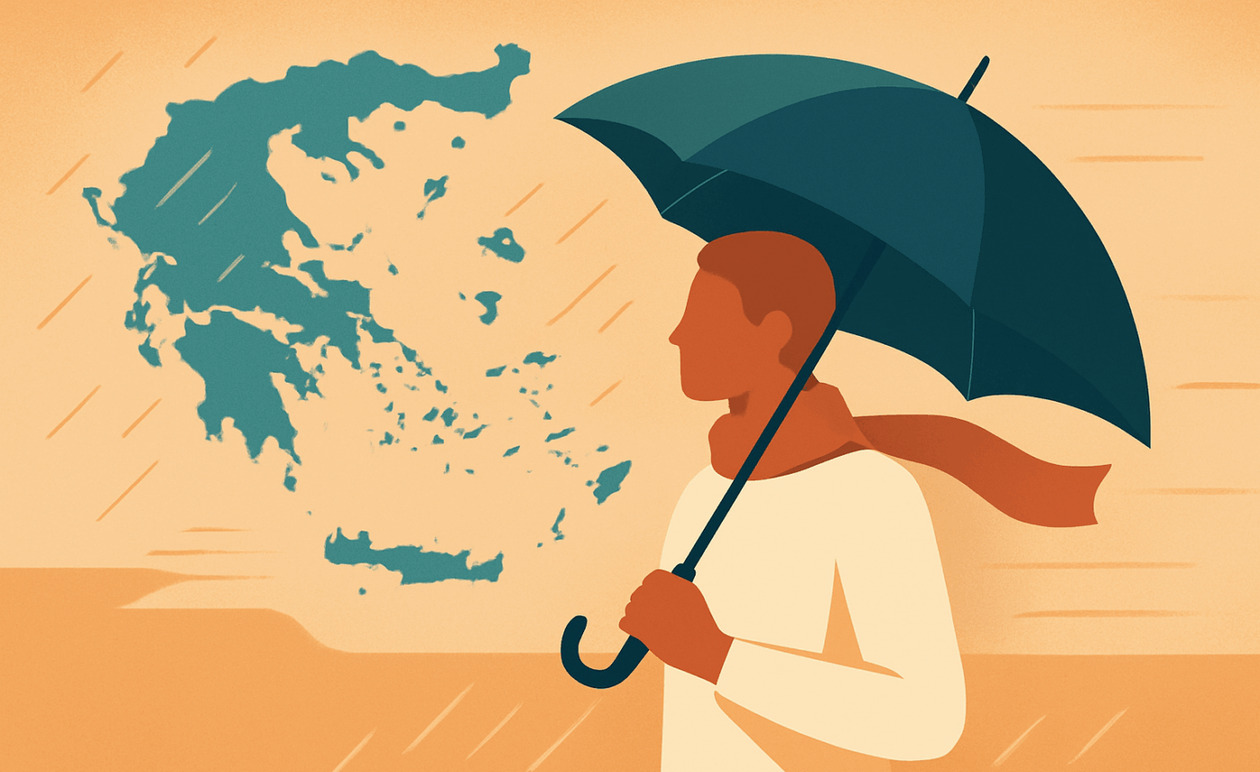 Καιρός: Βροχές στα δυτικά, αφρικανική σκόνη και υψηλές θερμοκρασίες σήμερα