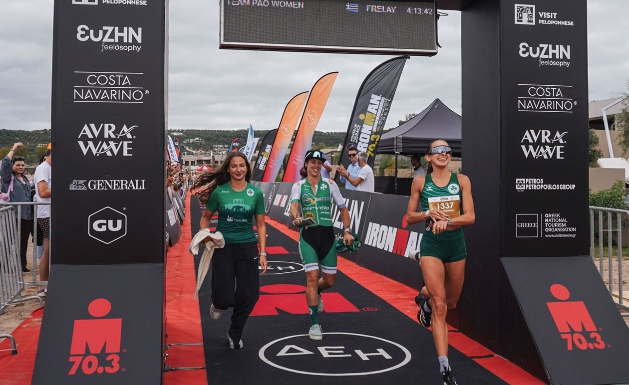 Ο Παναθηναϊκός κατέκτησε τον τίτλο στο σκυταλοδρομικό αγώνα IRONMAN Costa Navarino