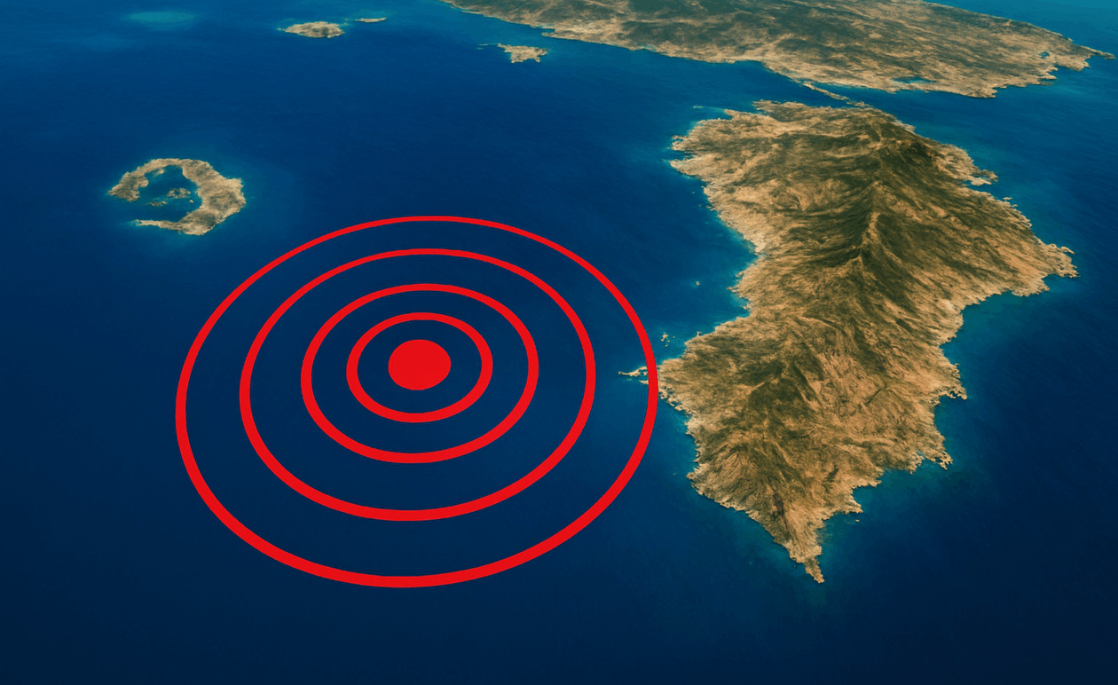 Σεισμός 3,4 Ρίχτερ ανοιχτά της Αμοργού