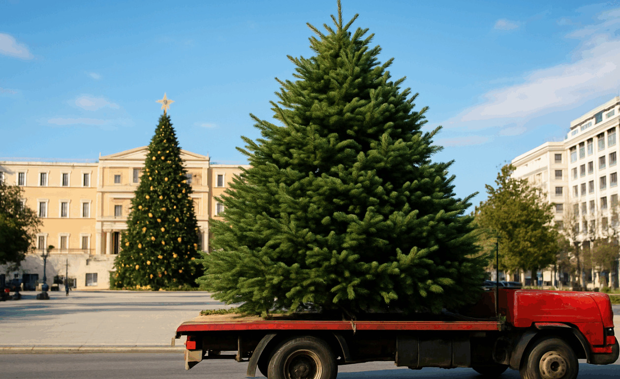 Από πού προμηθεύτηκαν το χριστουγεννιάτικο δέντρο της Πλατείας Συντάγματος;